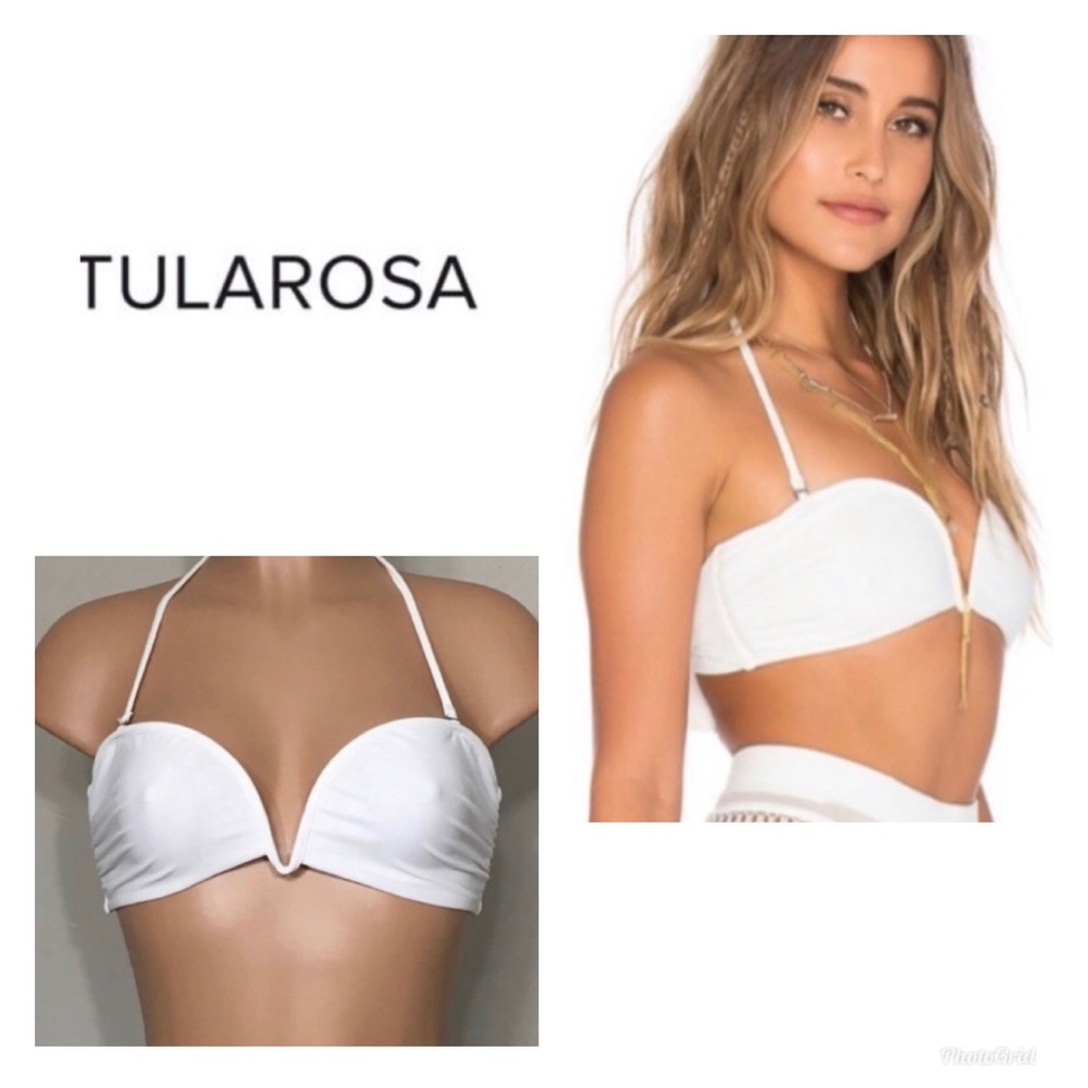 Tularosa ivory Thessy bikini top. NWT